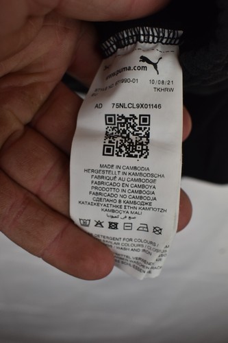 Puma Hoodie Zip up Black Logo Summer Outdoors Sport Size XS - Picture 4 of 5