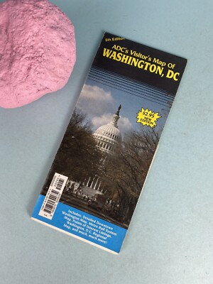 Vintage ADC's Visitor Map of Washington, DC 5th Edition