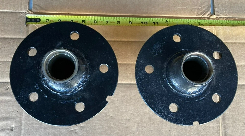 1942-1948 1952 Ford Mercury Front Brake Drum Hubs Original pair 5 Lug Set of 2 - Image 4 of 4