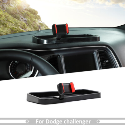 Dash Phone Holder Mount Bracket Accessory w/ Storage Box Tray