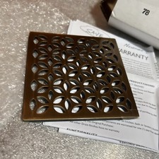 Newport Brass 4'' Square Shower Drain 233-403/06 Antique Brass