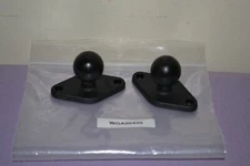 Lot of Two RAM Mount RAM-B-238U Aluminum 1'' Ball With Diamond Plate -- NEW
