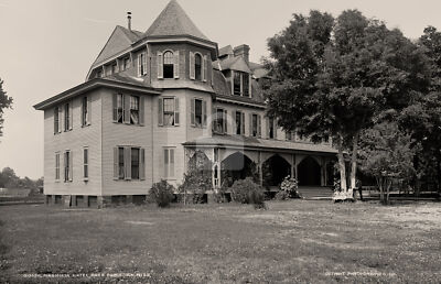 Carte Postale Ancienne Alabama Hotel Magnolia Springs 1907 – Scène Lac, Reproduction