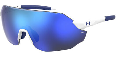 Under Armour Halftime Matte White Rimless Shield Sunglasses - 0WWK W1