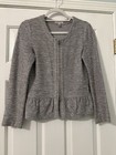 JCrew Grey Peplum Boucle Jacket — photo 1