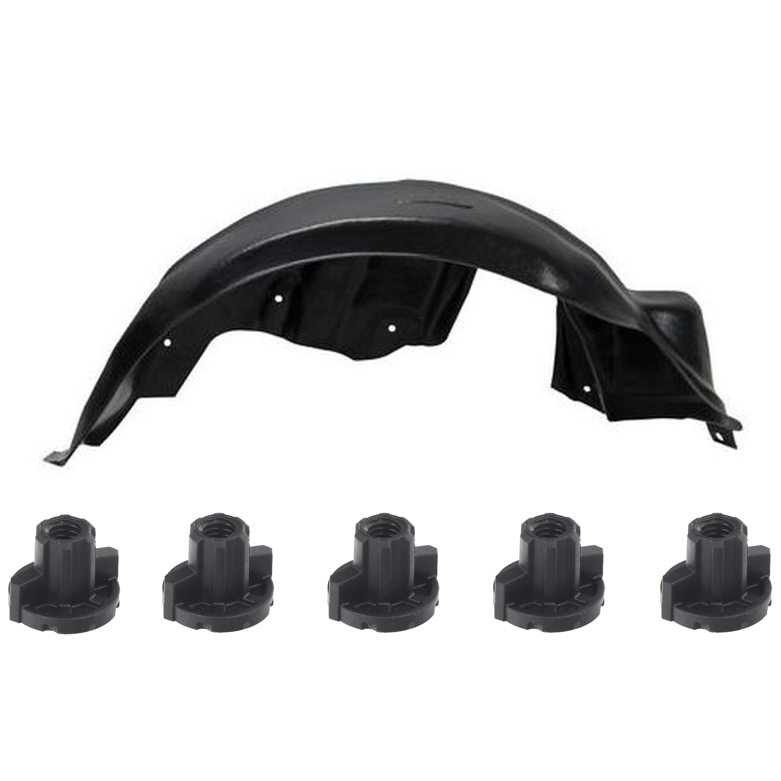 Doublure aile arrière gauche plastique HDPE carrosserie Toyota Corolla E160 2012-2018