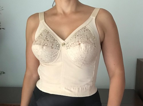 VTG Schiesser LONGLINE PIN UP BRA SIZE 85D (size 8-10) - Picture 8 of 18