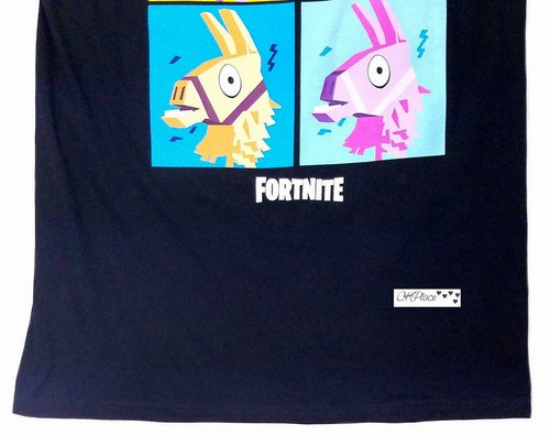 Fortnite Mens Short Sleeve T Shirt Loot Llama Black Size M-L - Picture 5 of 11