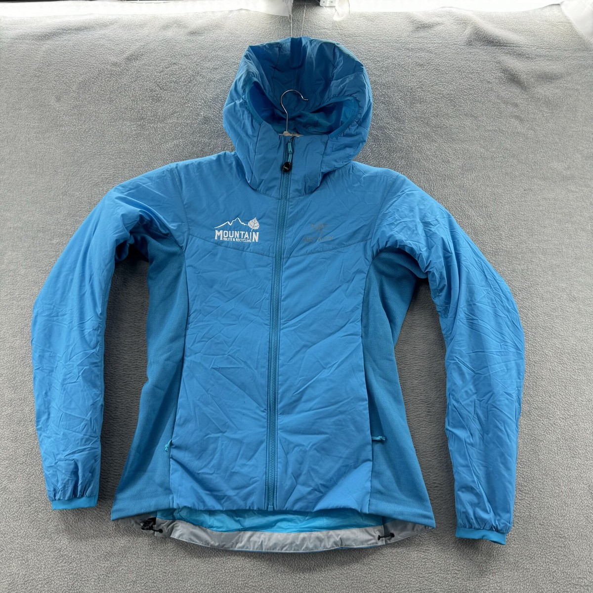 ARC'TERYX M ダークブルー arcteryx womens size m blue hooded full zip insulated puffer