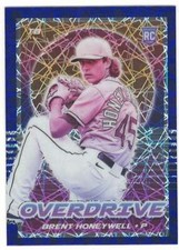 BRENT HONEYWELL RC 2021 Chronicles Overdrive Blue Velocity ROOKIE #25 ID:25989