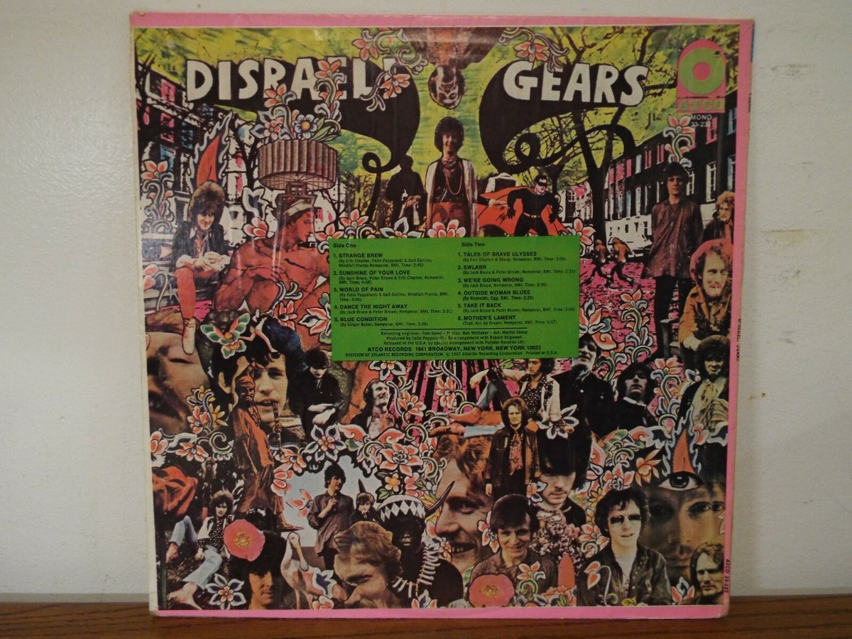 CREAM DISRAELI GEARS 1967 LP VINYL ALBUM | eBay