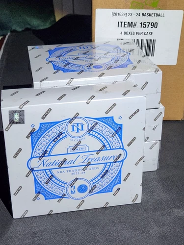 LOT OF 4 🏀2023/24 Panini National Treasures Basketball Hobby boxes, Open Case🏀