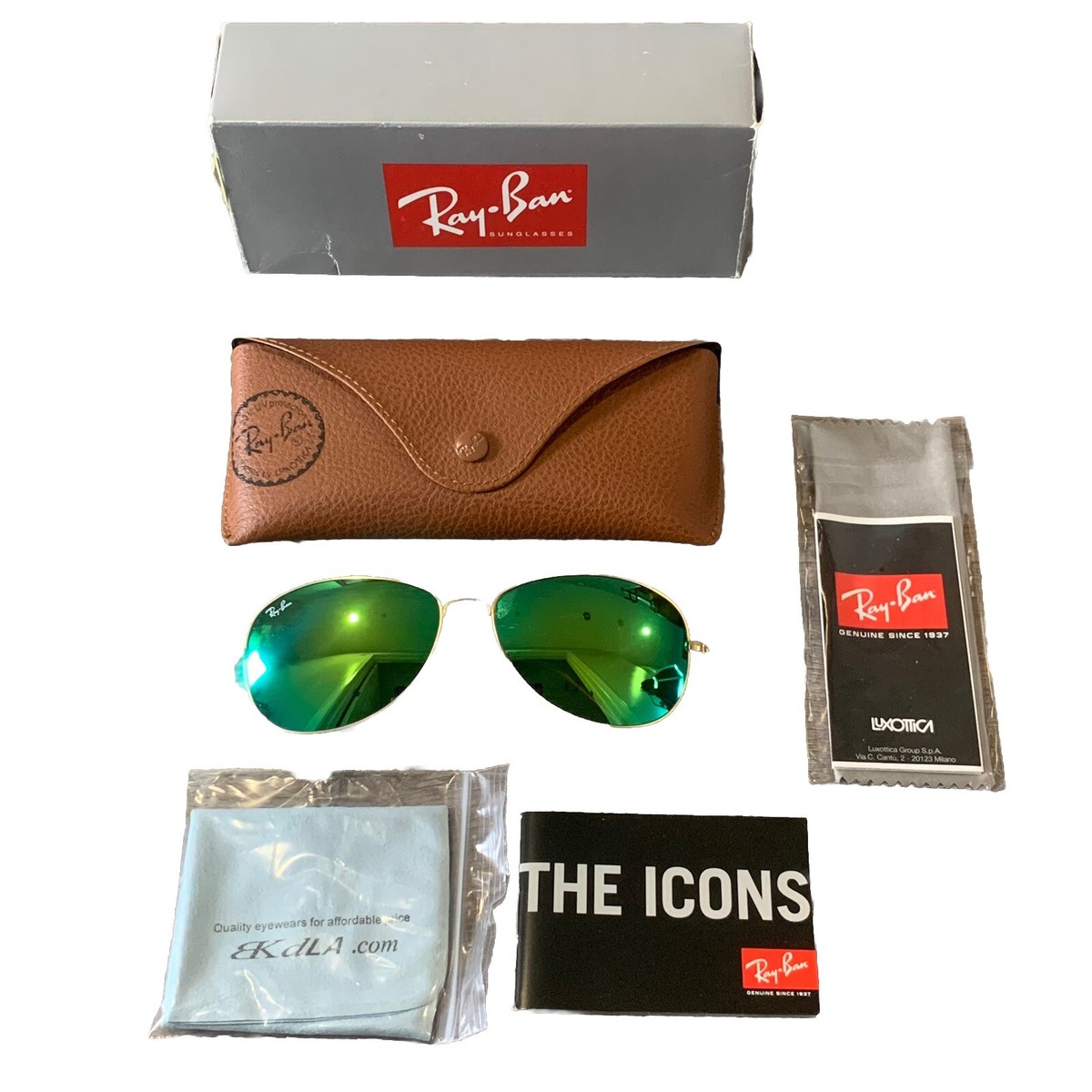 Ray-Ban Cockpit RB3362 00151 Gold Crystal Brown Gradient