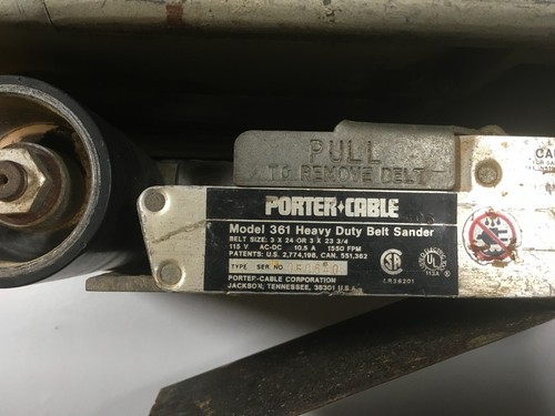 Vintage Porter Cable Heavy Duty Belt Sander Model 361 - Picture 4 of 11