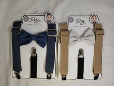 Two Toby Infant Suspender & Tie Sets 
