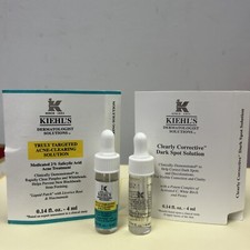 Set Of Kiehls Truly Targeted Acne-Clearing Solution  Dark Spot Solution 4ml Ea