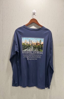 Peach State Pride City Of Atlanta Crew Neck T-Shirt Long Sleeve