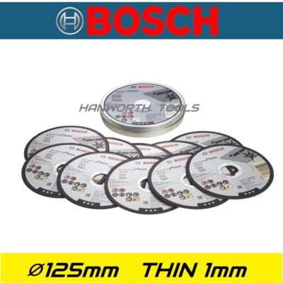 Bosch Trennscheiben 125 mm für Edelstahl Inox dünn 1 mm schnelles Schneiden 5'' Zoll