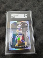 2020 Prizm Black  Justin Jefferson Silver  SGC graded Rookie Card RC ?. rookie card picture