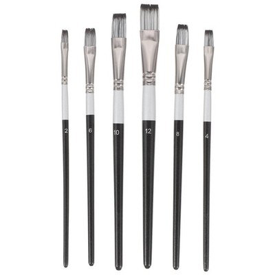 6 Pcs Malutensilien Ölfarben Pinsel Ölpinsel Glasurpinsel Für Töpferwaren