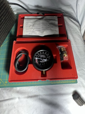 #ad HFS TM Carburetor Carb Valve Fuel Pump Pressure Vacuum Tester Gauge Test Kit $25.00