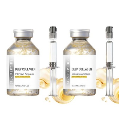 2PCS Silk Peptide Intensive Lifting Ampoule,Moisturizes, Firms and Lifts,Deep...