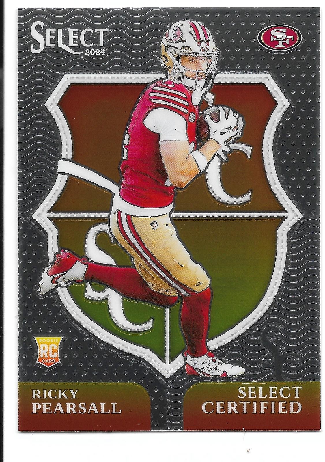 2024 Panini Select - Ricky Pearsall Select Certified Rookies #12 49ers