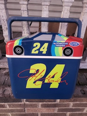 Vintage 1995 NASCAR #24 Jeff Gordon 6pk Igloo Cooler Locking Lid