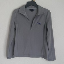 Patagonia Women  s XS Pullover Micro D 1/4 Zip Fleece Gray Outdoor Layer