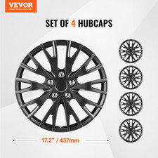 16 Wheel Rim Cover Hubcaps Set Of 4 Sturdy Hubcap For All Weather Use