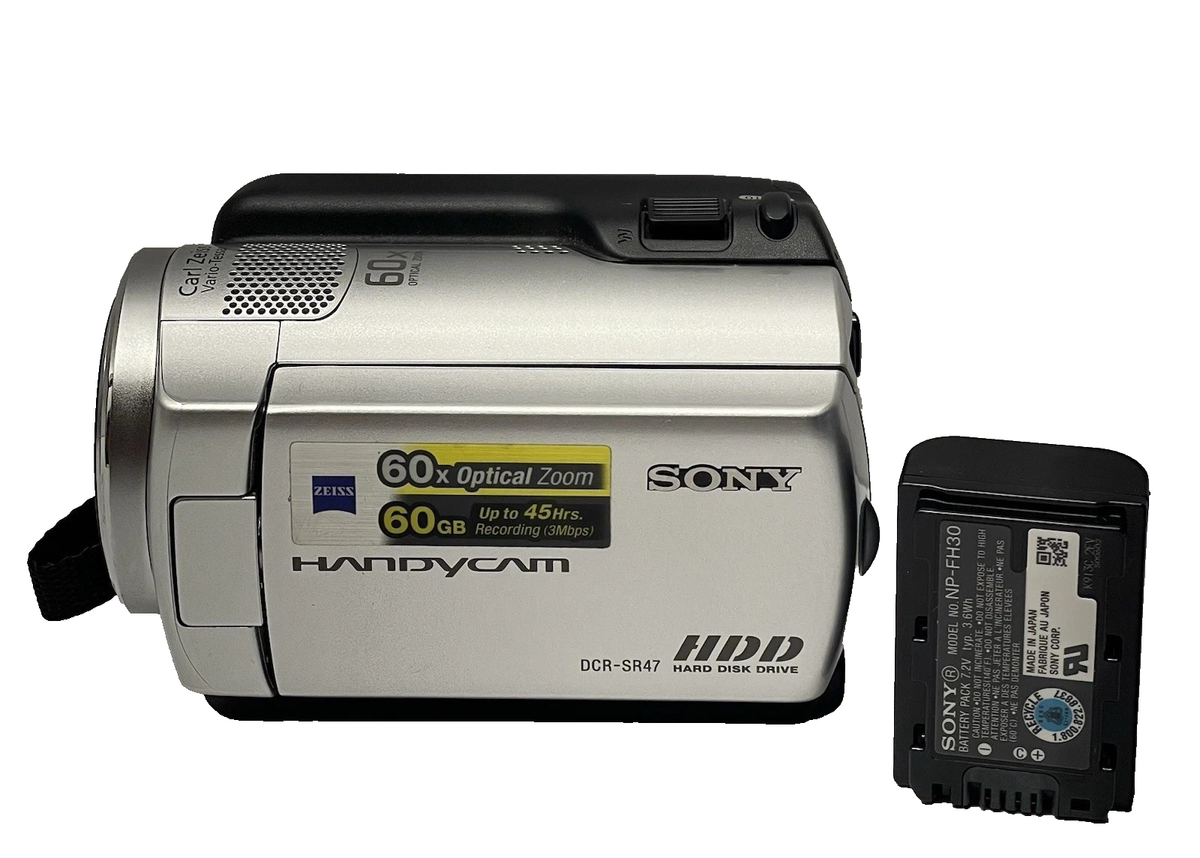 Sony DCR-SR47 Silver 60X Optical Zoom 60GB HDD Handycam Camcorder