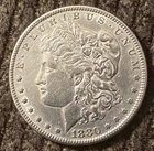 1880 Morgan Silver Dollar $1 Excellent Condition Almost Uncirculated