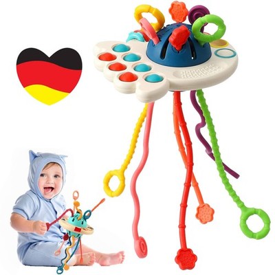 Baby Lernspielzeug ab 1 Jahr Sensorik Zugschnur Spielzeug Montessori Spielzeug