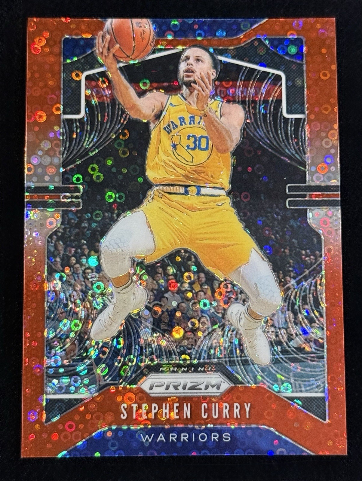Stephen Curry 2019-20 Panini Prizm Prizm #98 Fast Break Red #’d/125 Warriors