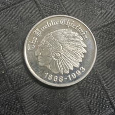 1993 The Pueblo Chieftain 125 anniversary colorado newspaper 1 oz 999 Silver 109.65 per troy oz