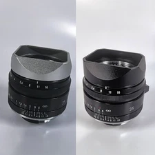 ‌ Metal Square Bayonet Lens Hood With Metal Cap for VOIGTLANDER NOKTON 35mm f1.5