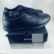 BOSS Hugo Boss Titanium SL ltgrpu Black Sneakers Men's Size 11 50536525 NEW Rare