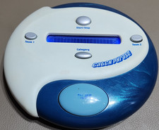 HASBRO CATCH PHRASE BLUE WHITE 2009 ELECTRIC HANDHELD GAME - TESTED/WORKING.