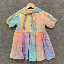 VINTAGE Scooter Australia Girls Dress Size 3 Years Multicolour 90s Retro 22623