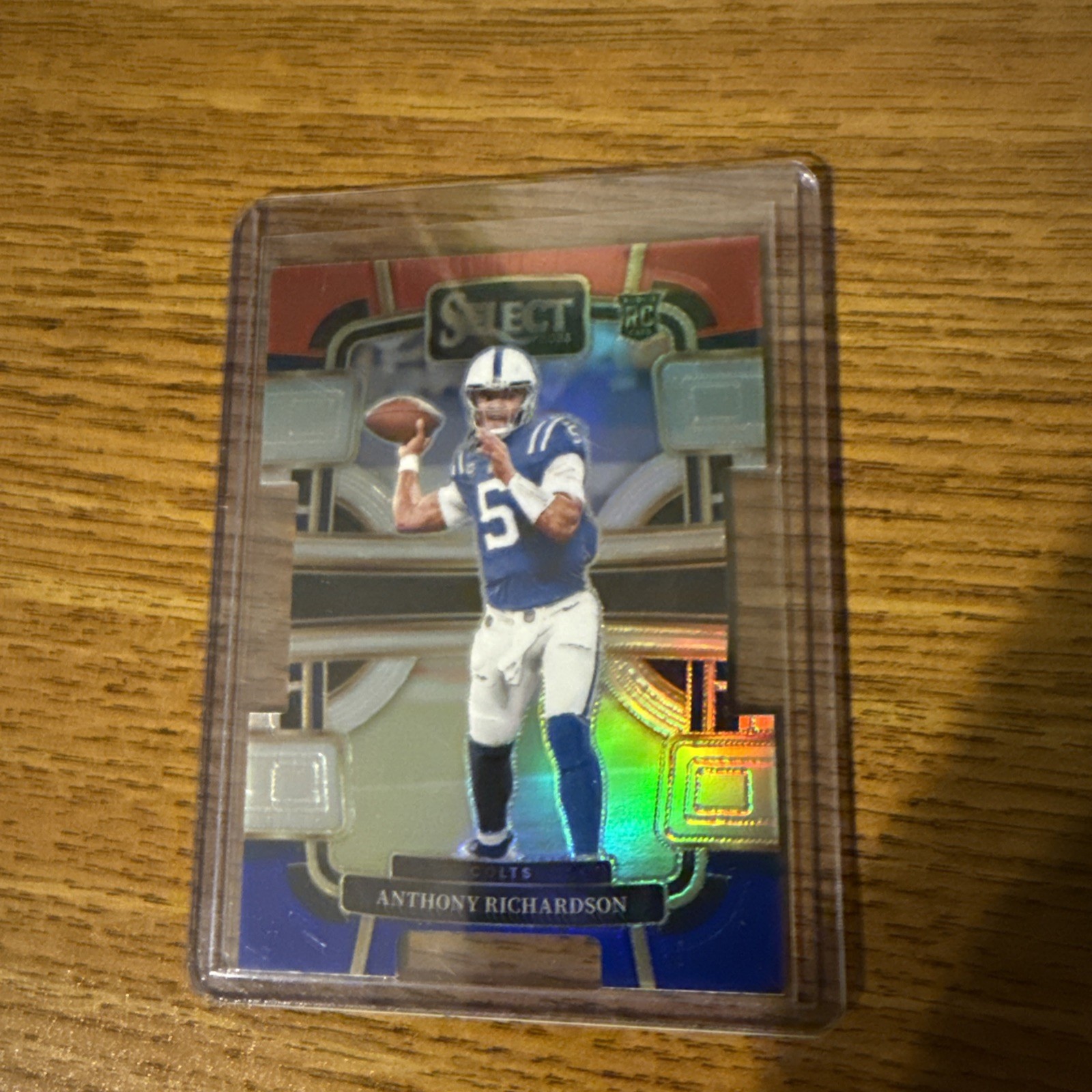 2023 Panini Select - Concourse Anthony Richardson #43 Red & Blue Prizm Die-Cut
