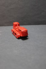 Vintage 1950's Diecast Red Bulldozer 1-1/2" Made in Japan