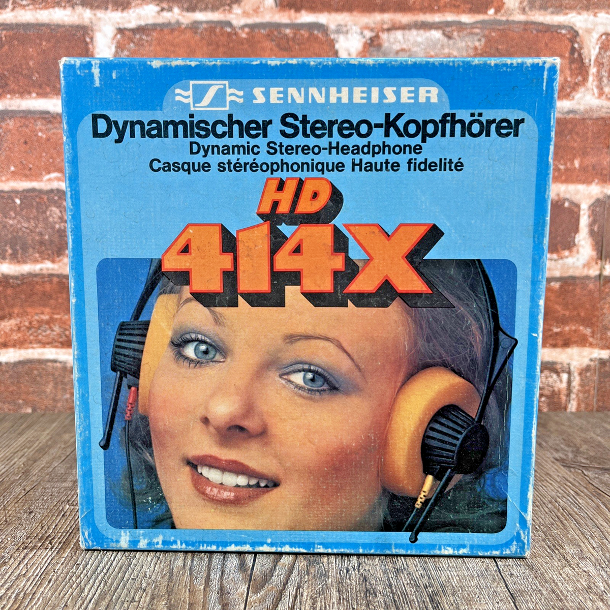 Sennheiser HD 414 Headband Headphones - Black/Yellow for sale