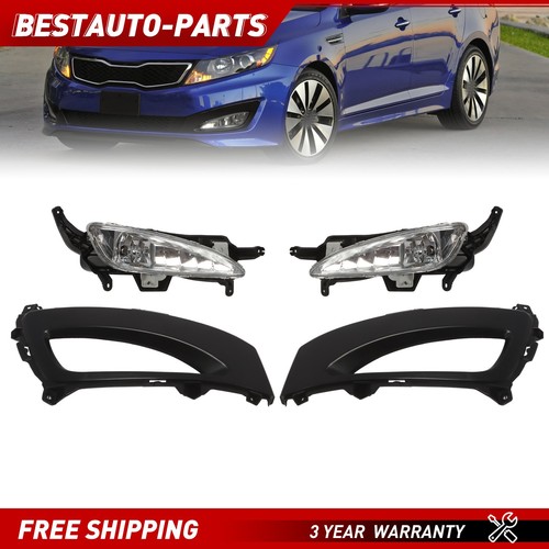 Fog Light For 2011-2013 Kia Optima Driver Side Clear Lens with Bulb
