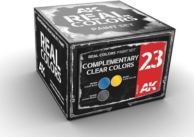 REAL COLORS Complementary Clear Colors 10 ML PAINT AK INTERACTIVE RCS23