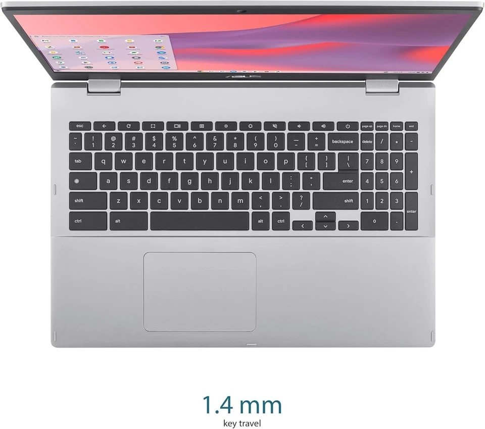 ASUS Chromebook CX1 15.6" FHD NanoEdge Celeron N4500 8GB 64GB CX1500CKA-AS84F - Image 3 of 4
