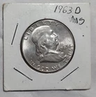 1963 D Ben Franklin Silver Half Dollar ungraded uncertified
