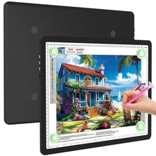 Elice Magnetic A3 Light Board for Diamond Painting, Ultra-Thin Tracing LED Li...