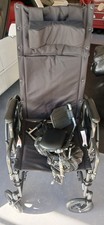 Silla de ruedas reclinable con brazos de escritorio, nailon, 18" de ancho, KR188N21E