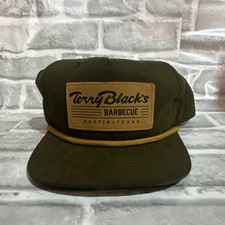 Terry Black's Barbecue Austin Texas Logo Green Baseball Cap Adjustable One Size