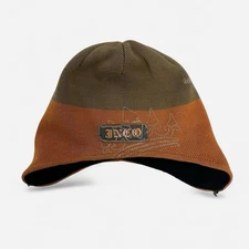 Vintage JNCO two tone crown beanie burnt orange brown color Y2K 90s